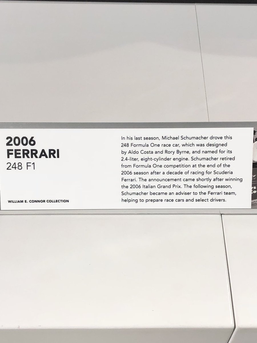 petergrossman's tweet image. @SaveFormulaOne now this is a proper @F1 car. @ScuderiaFerrari #nohalo @Petersen_Museum
