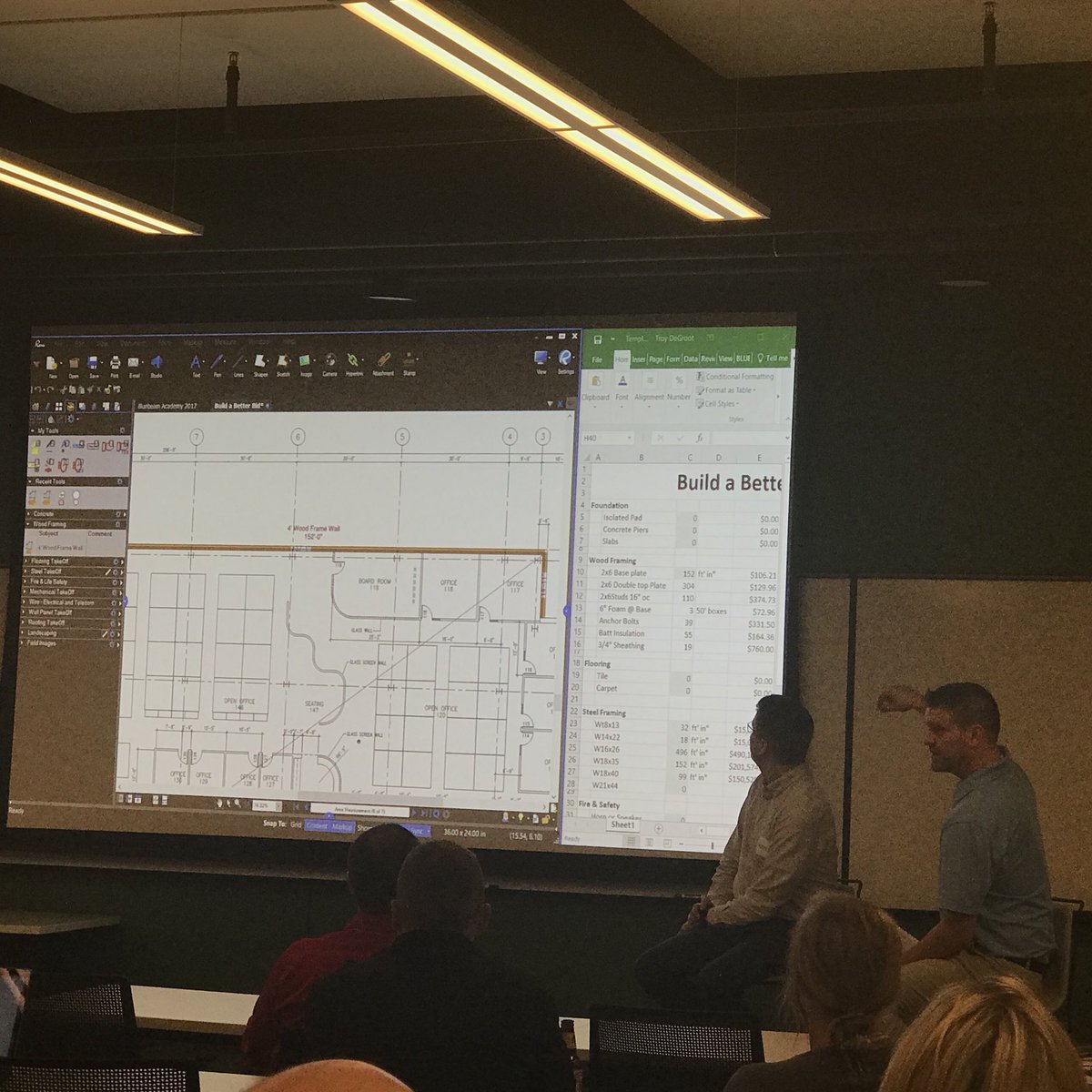 ryancompanies's tweet photo. One of the many benefits of @Bluebeam is the ability to collaborate w/ @msexcel, reducing estimating time from 3 hours to 25 minutes! #Bluebeam #collaboration #MinneBUG #AEC #DigitalConstruction https://t.co/JEWTaGe2Uu