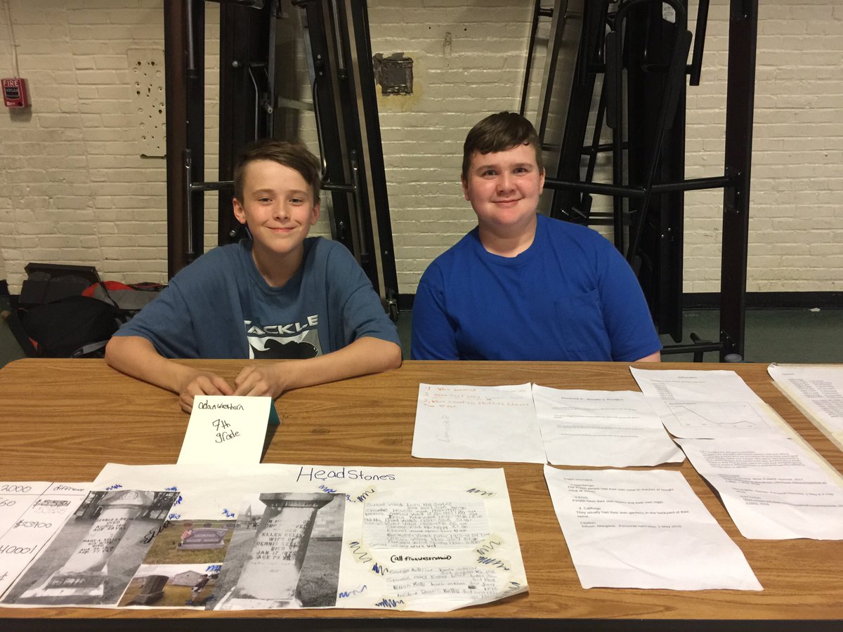 WRS_VT's tweet photo. Students share their learning of West Rutland residents through the years and population growth over time! #westrutlandhistory #westsidepride #authenticlearning https://t.co/ygpxMTWVPx