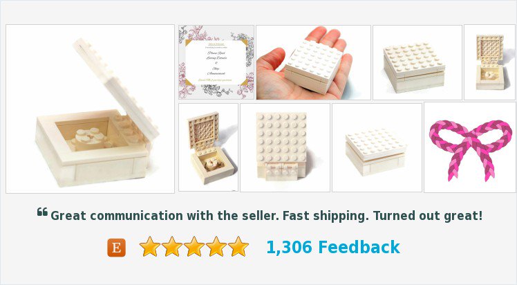 DivinityBraid's tweet image. Lego Wedding Ring Box ~ Lego Engagement ring box - Handmade with LEGO(r) Bricks #Lego #LegoRingBox #RingbearerBox #wedding #decoration #ringbearerpillow 
etsy.com/DivinityBraid/…
(Tweeted via PromotePictures.com)