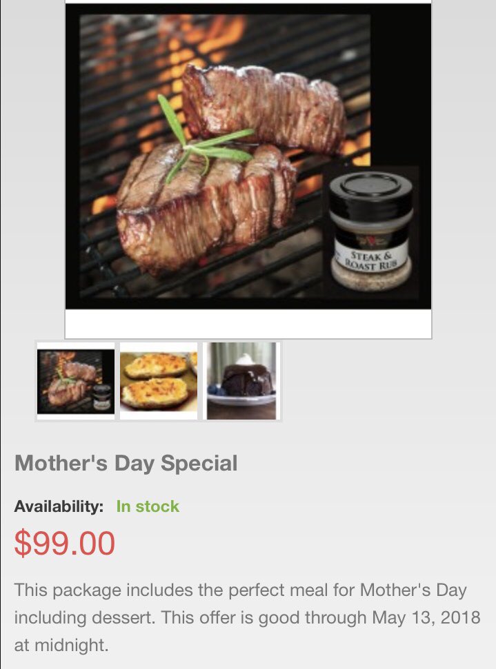Order our amazing Mother’s Day Special today. Go to EchoValkeyMeats.com for details. #mothersday2018 #Mothersdaygifts