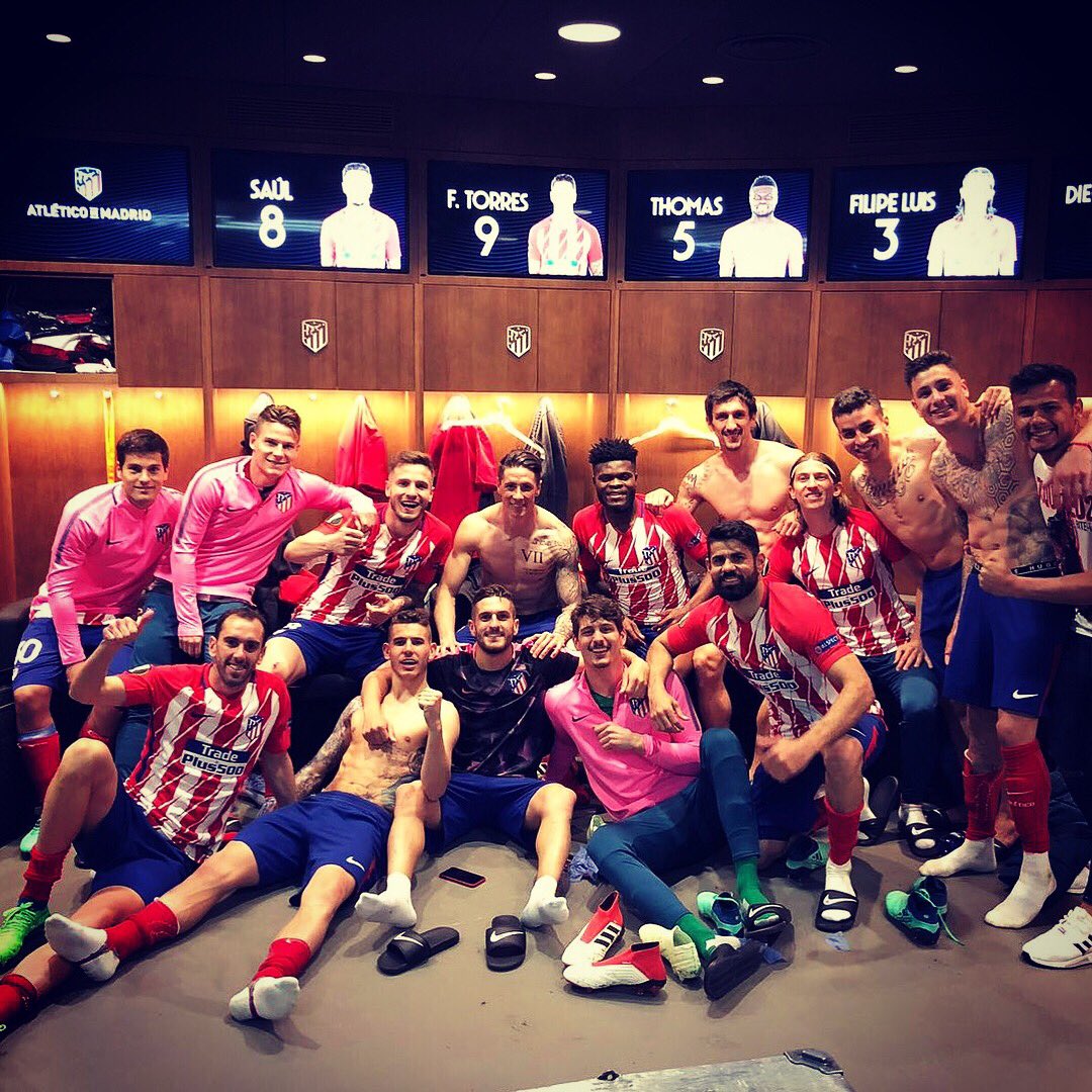Torres's tweet photo. Estamos en la final! Gran trabajo de todo el equipo!! 👌🏻🔴⚪️🔴 #forzaatleti https://t.co/HiNMuGAKMy