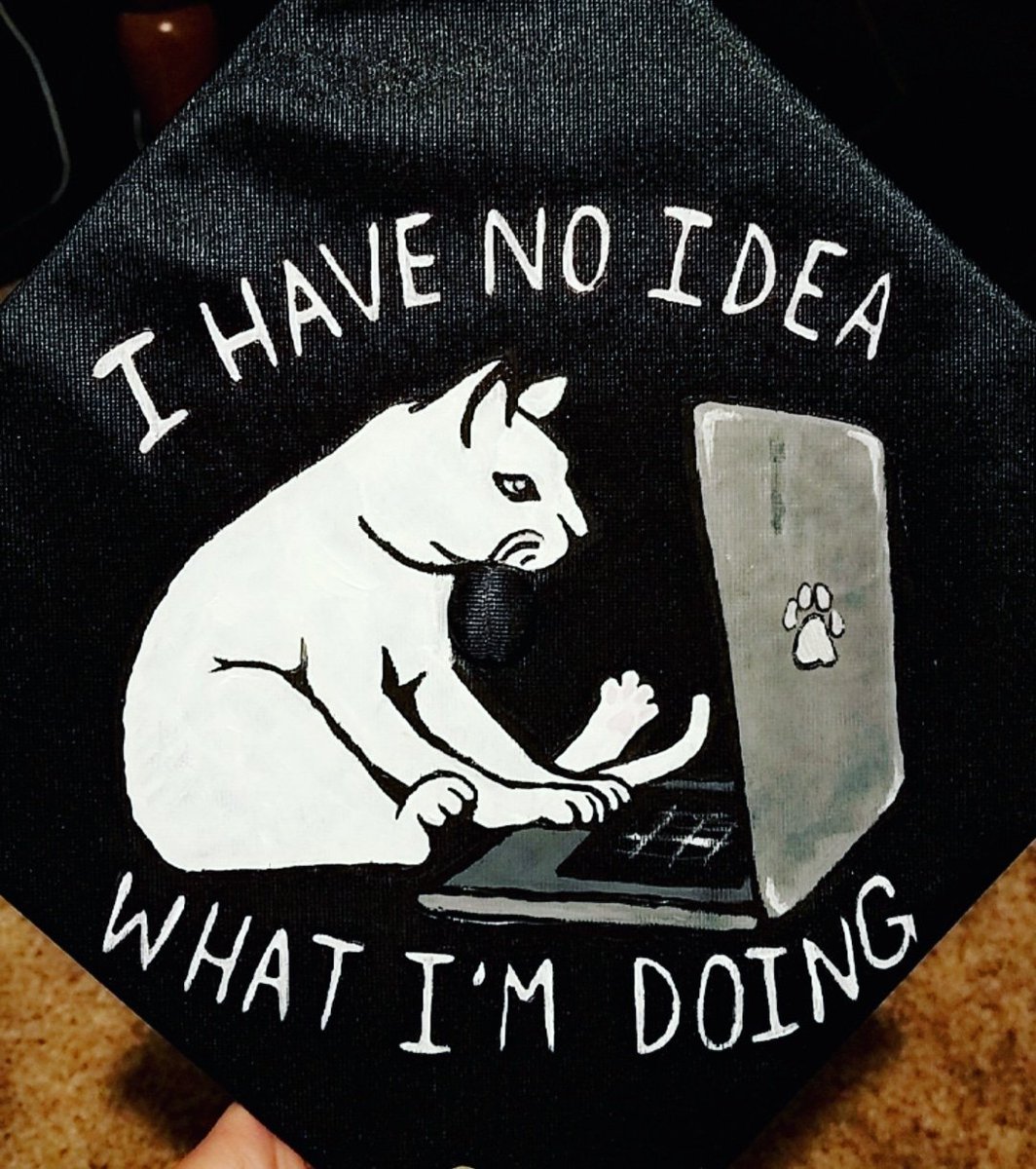 cardigandrea's tweet image. Ready to graduate
#animator #graduation #capdesign #painting #cat