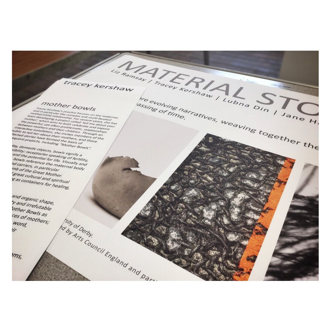 TraceyKershaw1's tweet photo. Opens Saturday 5th May...
https://t.co/kOTC6R8Rol
#MaterialStories #MotherBowls #DocumentArtists https://t.co/mB0NBXYS7i