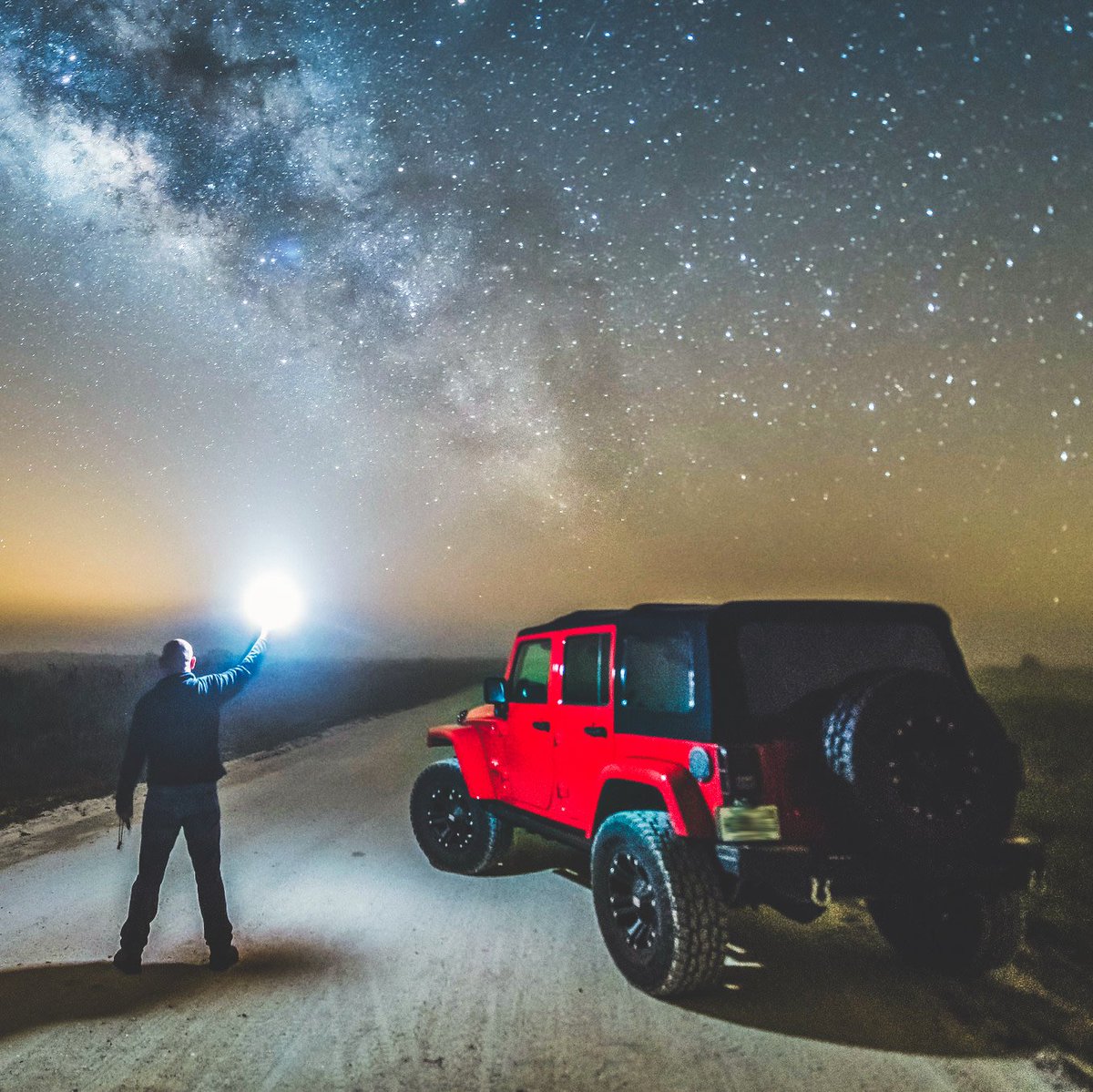 Jeep's tweet image. Stellar moment. 📸: Stephen I.