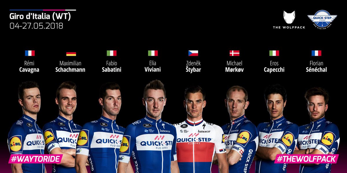 soudalquickstep's tweet photo. #Giro101 starts today!
Excitement level: over 9000! https://t.co/vVNSmtlp4c
