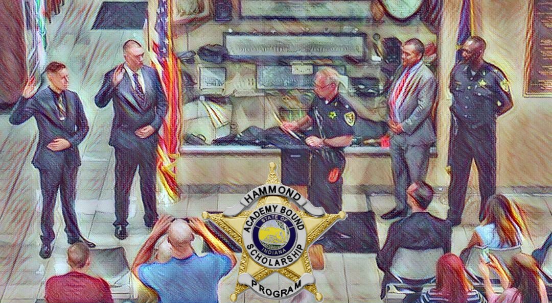 KelvinAlcox's tweet photo. The Hammond Police Department is proud to announce the first two new officers hired as part of our new Academy Bound Scholarship Program! Adam Seles and Joseph Drzich.
https://t.co/xVVeo1FdP9 https://t.co/HMaw1oXfGi