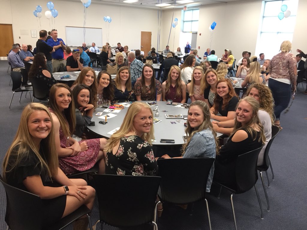 They clean up nice! The ECC Softball Team ready for the Athletic Reception!