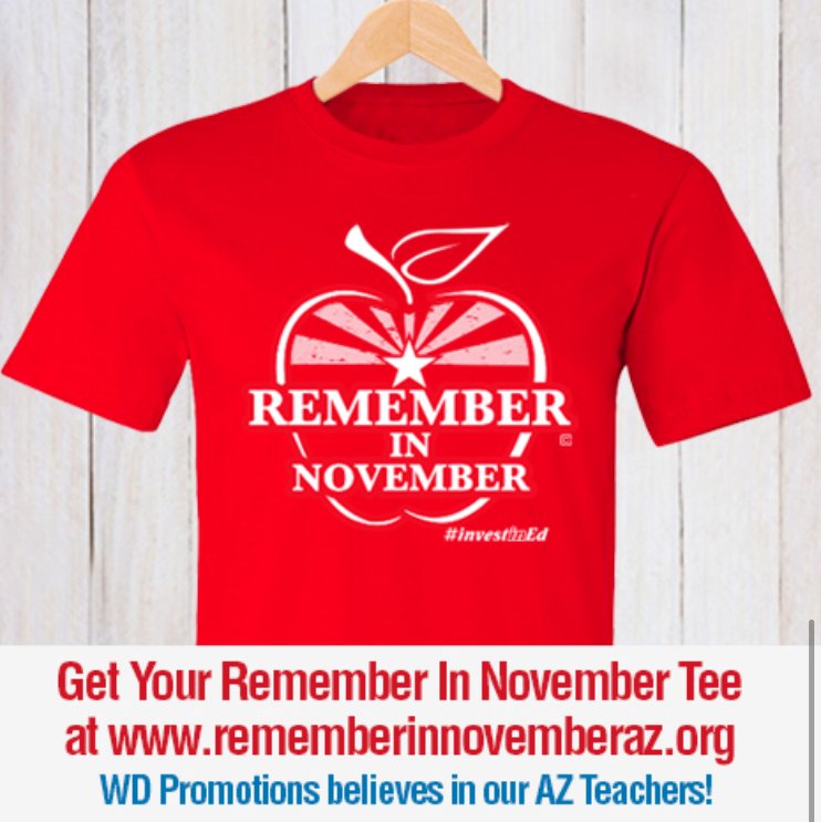 #redforedaz #redforeducation #red4edaz #supportteachers #arizonaeducation #supporteducation #fundourschools 
🍎rememberinnovemberaz.org