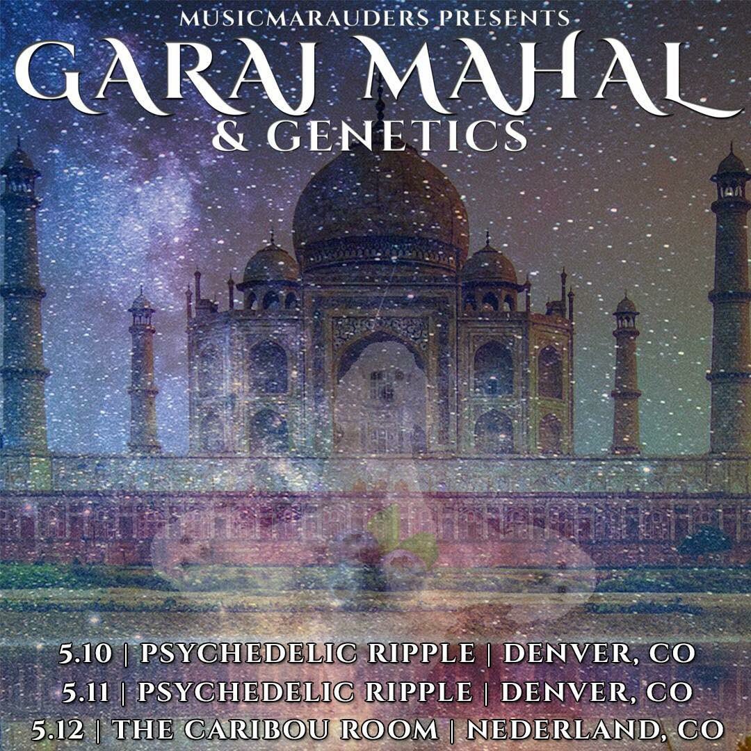 GeneticsMusic's tweet image. Get your tix now for these sure to be epic Garaj Mahal reunion shows!

5.10 - Psychedelic Ripple Denver, Colorado 
5.11 - Psychedelic Ripple Denver, Colorado
Tix: tickets.holdmyticket.com/tickets/308422
5.12 - The Caribou Room Nederland, Colorado
Tix: holdmyticket.com/event/308373