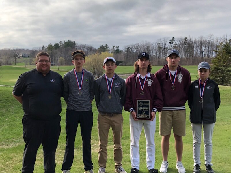 NHHSGolf's tweet photo. With a 276, New Holstein is the champion of the Valders Par-3 Invite! Outstanding shooting, Huskies!! #HuskyGolf #WeAreBack https://t.co/Ovtol65u5I
