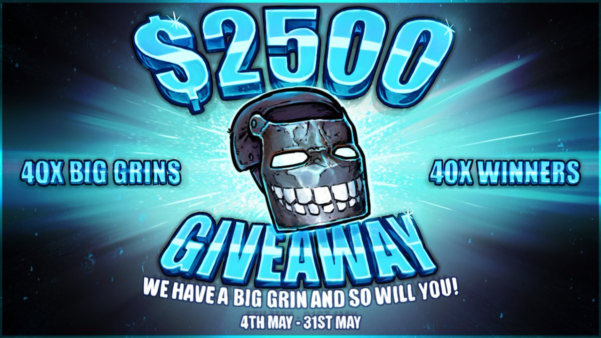 ENTER HERE: 🤜 rustypot.com/giveaway 🤛

HUGE $2500 'RUST'YPOT GIVEAWAY!

-40 WINNERS 💋
-40 BIG GRINS! 😁

"WE HAVE A BIG GRIN AND SO WILL YOU!"☝️

PLAY HERE: rustypot.com/jackpot | rustypot.com/coinflip 💰