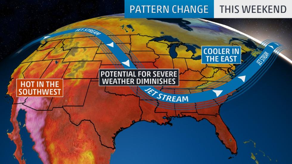 weatherchannel's tweet image. The record heat in the East will shift to the Southwest by this weekend, where excessive heat watches are already posted: wxch.nl/2w86zKn