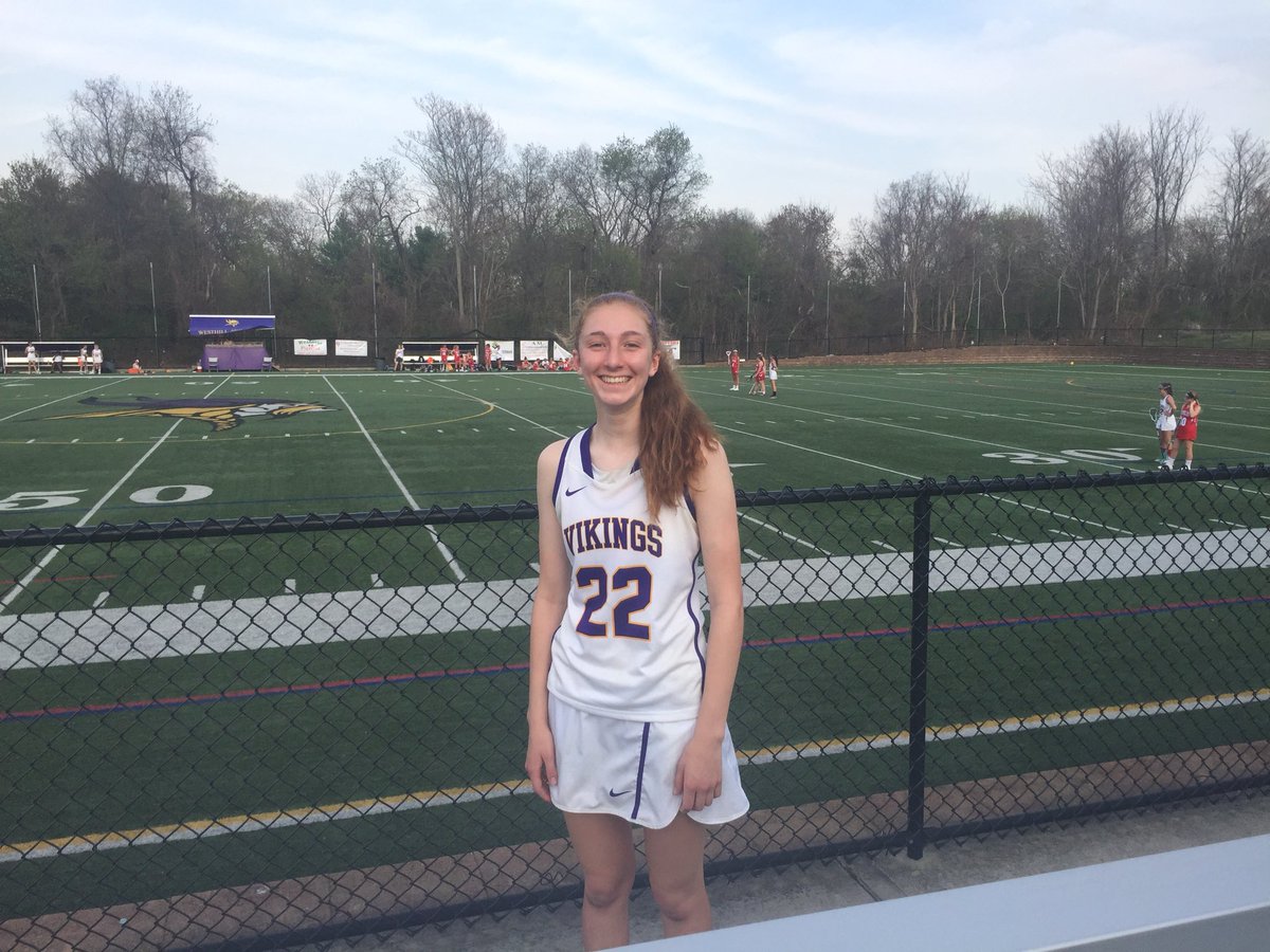 thewestword's tweet photo. Junior Grace Hansen scores her 100th goal as #Westhill Girls lacrosse defeats #Berlin 11-10. https://t.co/KTdClQFVaF