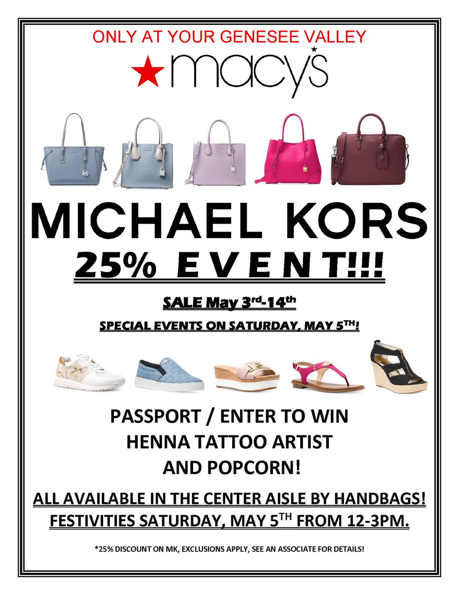Shop_GVC's tweet image. GVC Macy's exclusive Michael Kors Event!  It's even bigger and better at GVC.  #getitall #MKsalejustgotbetter #donttelltheotherstores