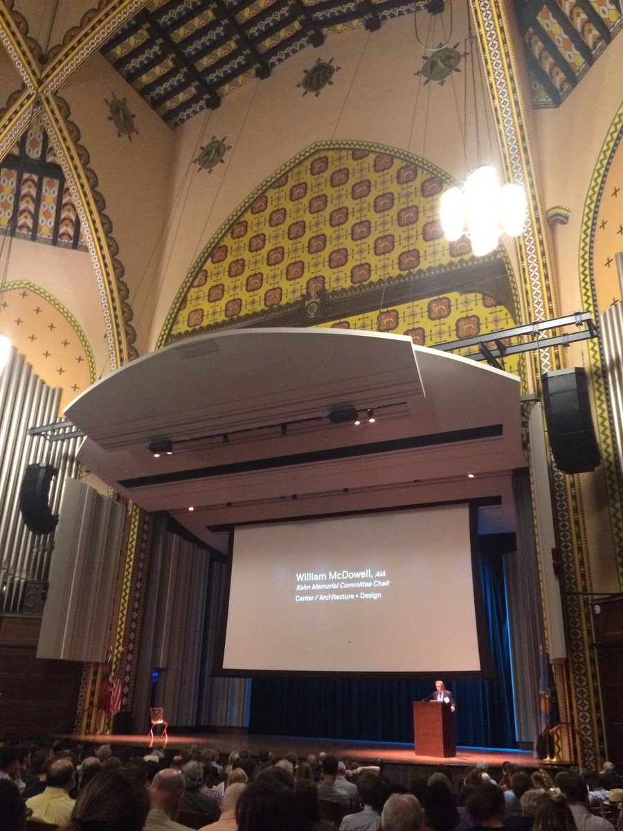 lentdesign's tweet photo. Here we go #KahnAward lecture #coolInHere https://t.co/pu5Oq6sIeM