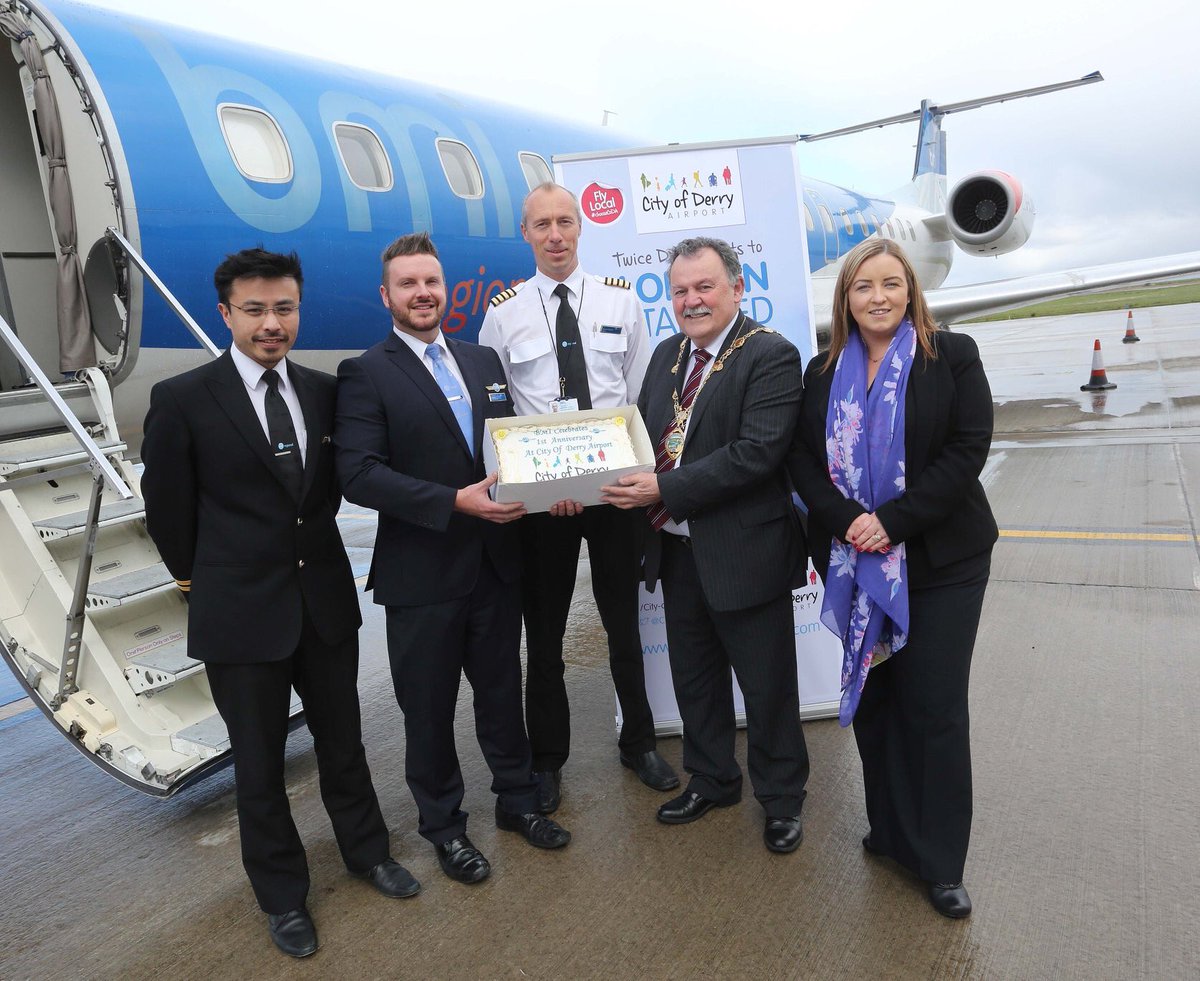 City Of Derry Airport On Twitter Flybmi Marks 1st Anniversary