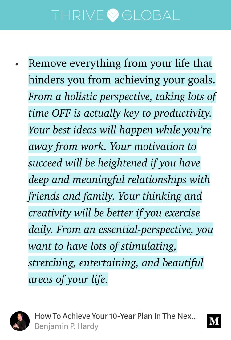 “How To Achieve Your 10-Year Plan In The Next 6 Months” — @BenjaminPHardy medium.com/thrive-global/…