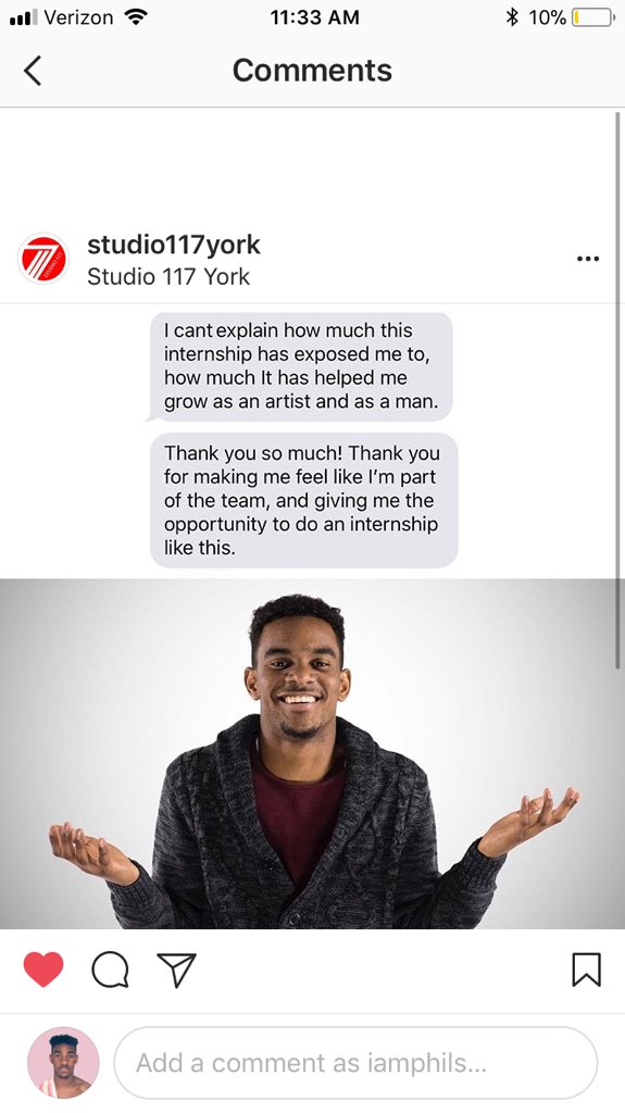 sciencec302's tweet photo. Meet Phil Smooth😎 Phil just completed 2 semester internships with #studio117. Interested to learn more? Come to the Senior High Auditorium on Monday 5/7 at 6:30 to hear details and learn from another one of our partners- John McElligott and York Exponential #rlasd #YorkEx https://t.co/M76x6h0dhR