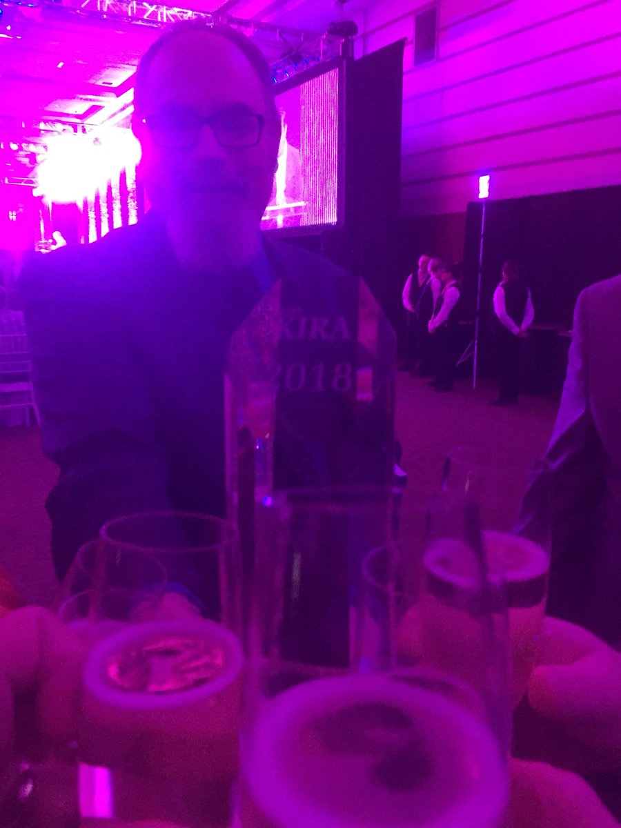 davebarr9's tweet photo. We won!!!! Kira 2018.... wow!! #DigitalNB #EYT2W #KIRAAwards2018 @cionot https://t.co/XTbJpoBFFo