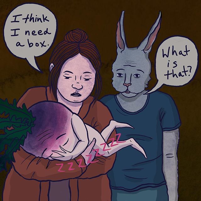 alexisamann's tweet photo. I mean, isn’t it obvious? Day 18 of #100daysofturnip. #the100dayproject .
.
.
.
.
.
. #100dayproject #comics #comicart #comix #narrative #illustration #illustragram #dailyillustration #art #turnip #rabbit #illlustratorsofinstagram #illustratorsofinstag… https://t.co/vfzwgRMb8F https://t.co/fvDcvSPknT