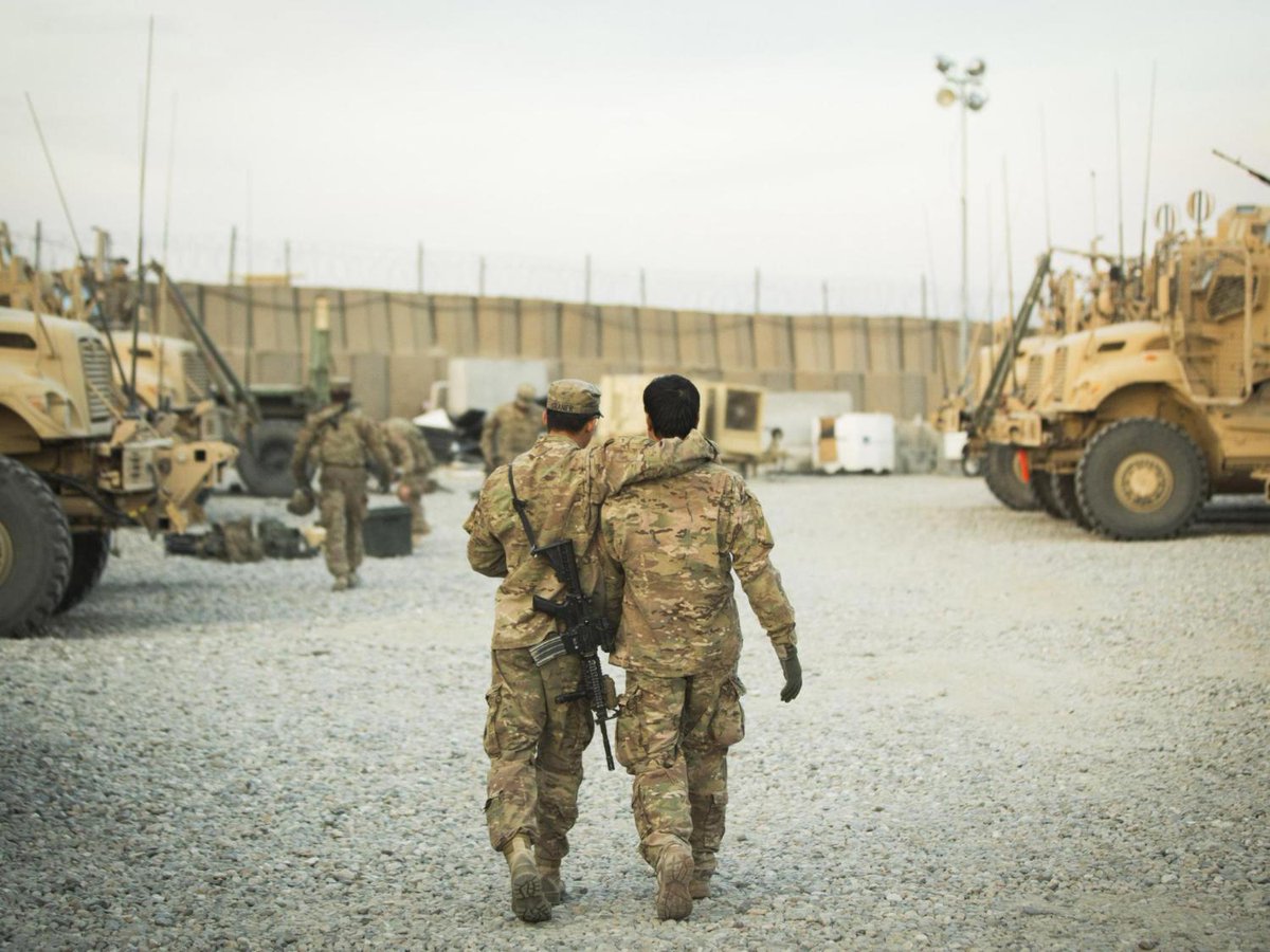 Independent's tweet image. Afghan interpreters who served with British army should be allowed to stay in UK, says defence secretary independent.co.uk/news/uk/home-n…