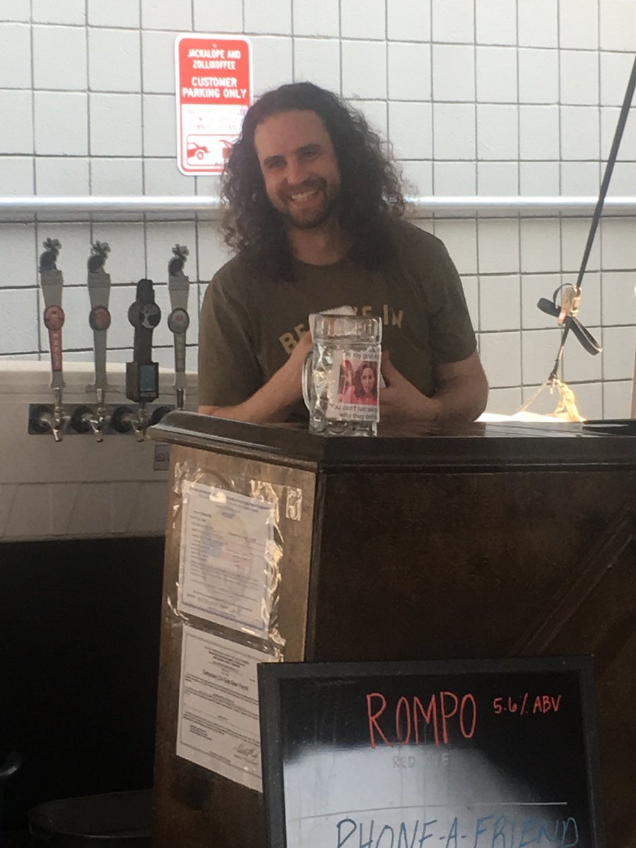JackalopeBrew's tweet photo. “Relax, don’t worry, have a homebrew” #craftbrewercon #cbc2018 #nashville https://t.co/8eMlEgRo3M