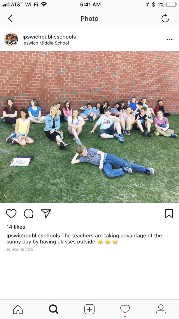 TheHealthyTiger's tweet photo. Enjoyed getting some Vitamin D and fresh air this week! Having class outside was such a treat. #6thGradeHealth #circletag https://t.co/dj2wd6jmv5