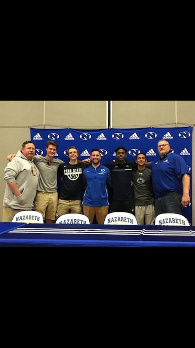 Best of Luck to @H55ZY <a href="/MaihanRamin_2/">Maihan Ramin</a> <a href="/Nick_Clark14/">Nick Clark</a> <a href="/masonwick32/">Perry</a> as they continue their academic &amp; athletic careers!!!!
Jahan -- Penn State -- Football
Maihan -- Penn State LV -- Basketball
Nick -- Penn State Altoona -- Basketball
Mason -- Campbell Univ. -- Golf