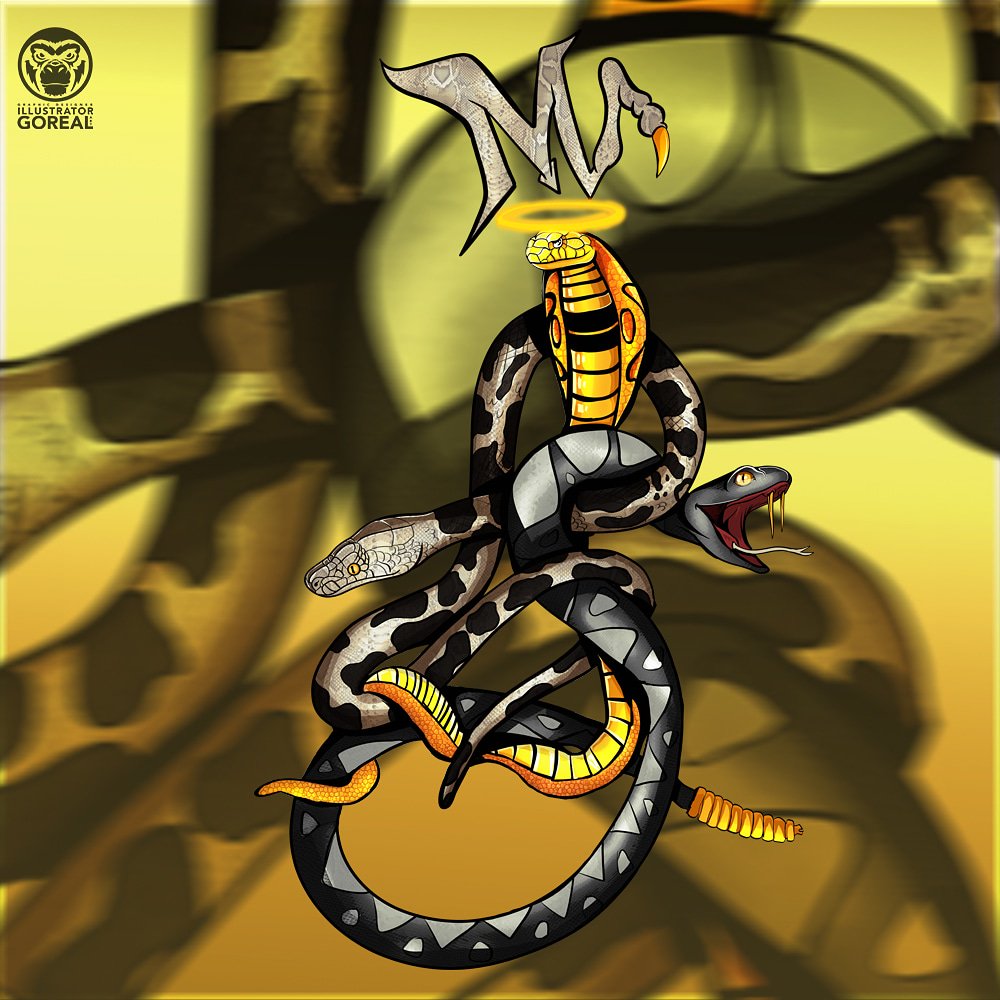 GorealArt's tweet photo. Artwork.Print .Logo
For Mr.Liqz
#logo #print #logodesinger #cobra #lizard #snakes #poison #death #artwork #draw #art #illustrate #brand #graphics #digitalart #illustrator #citiq #gfx #graphicdesign #graphicdesigner #rap #artist #music #clothing #coloring #texture #gorealart https://t.co/qeJ5JKsayO