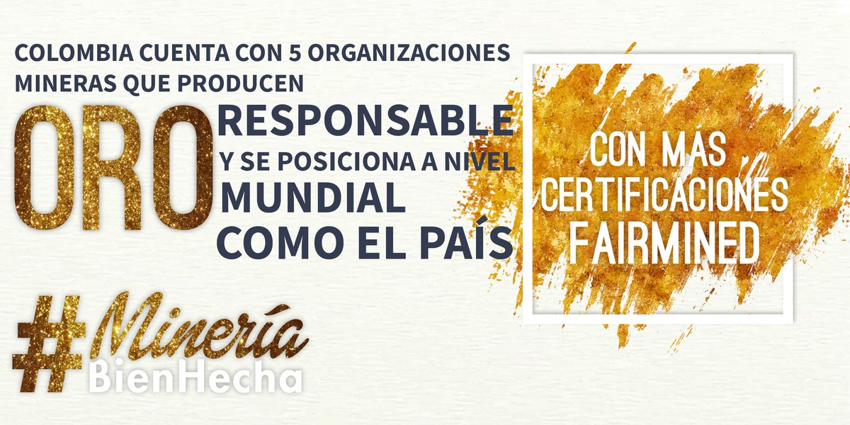 ¿#SabíasQue Colombia es el país que tiene más minas con sello Fairmined? #MineríaBienHecha