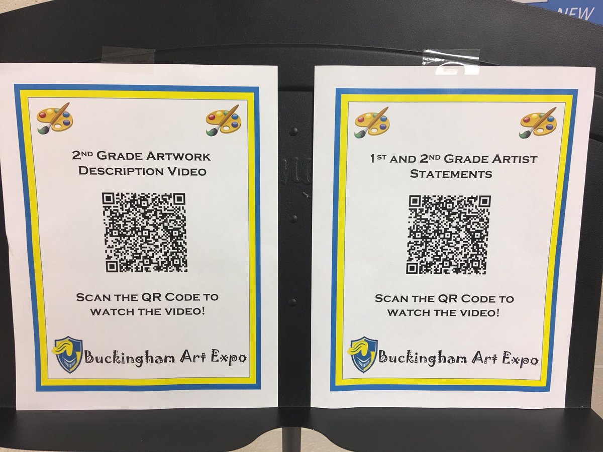 CB_Buckingham's tweet photo. The Buckingham Elementary Art Gallery Now Open! Music, a relaxed atmosphere and great artwork line the halls of The Buck!  Thanks to Mr. West and all of the students who helped decorate our school! https://t.co/8PjXGu4k0Z