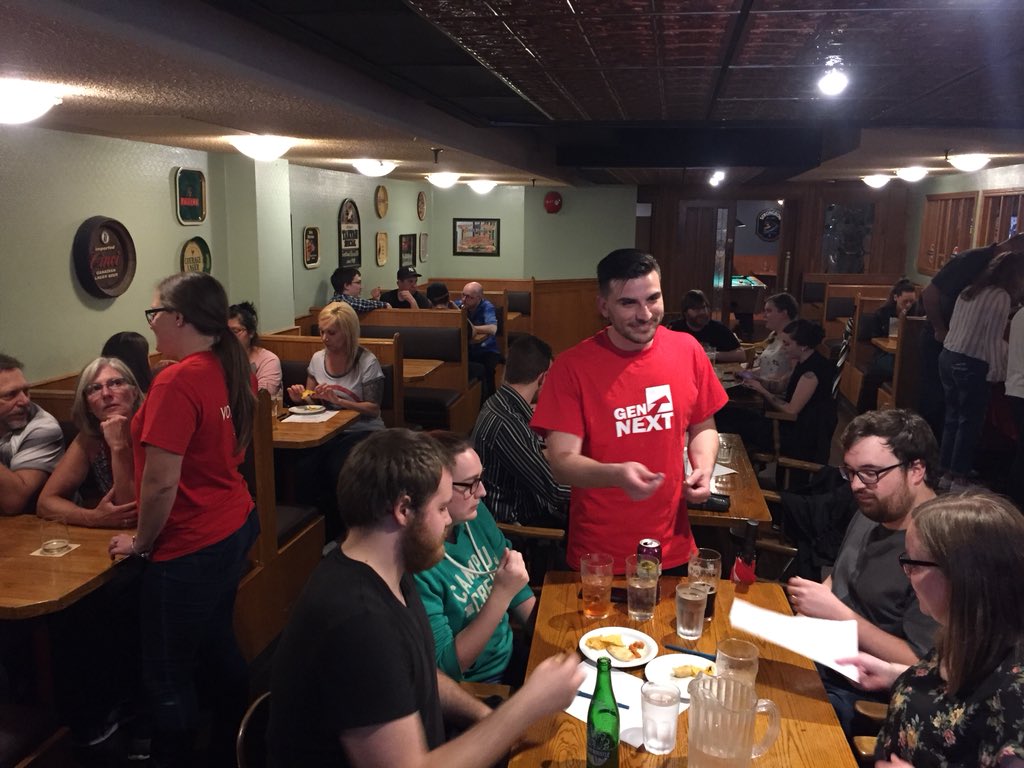 samboyca's tweet photo. Getting things started at our 3rd annual London Life @GenNextUW trivianight @greatwestlifeca using our brains to fundraise #nowthatssmart #dogooder https://t.co/N8pdXHZBPQ
