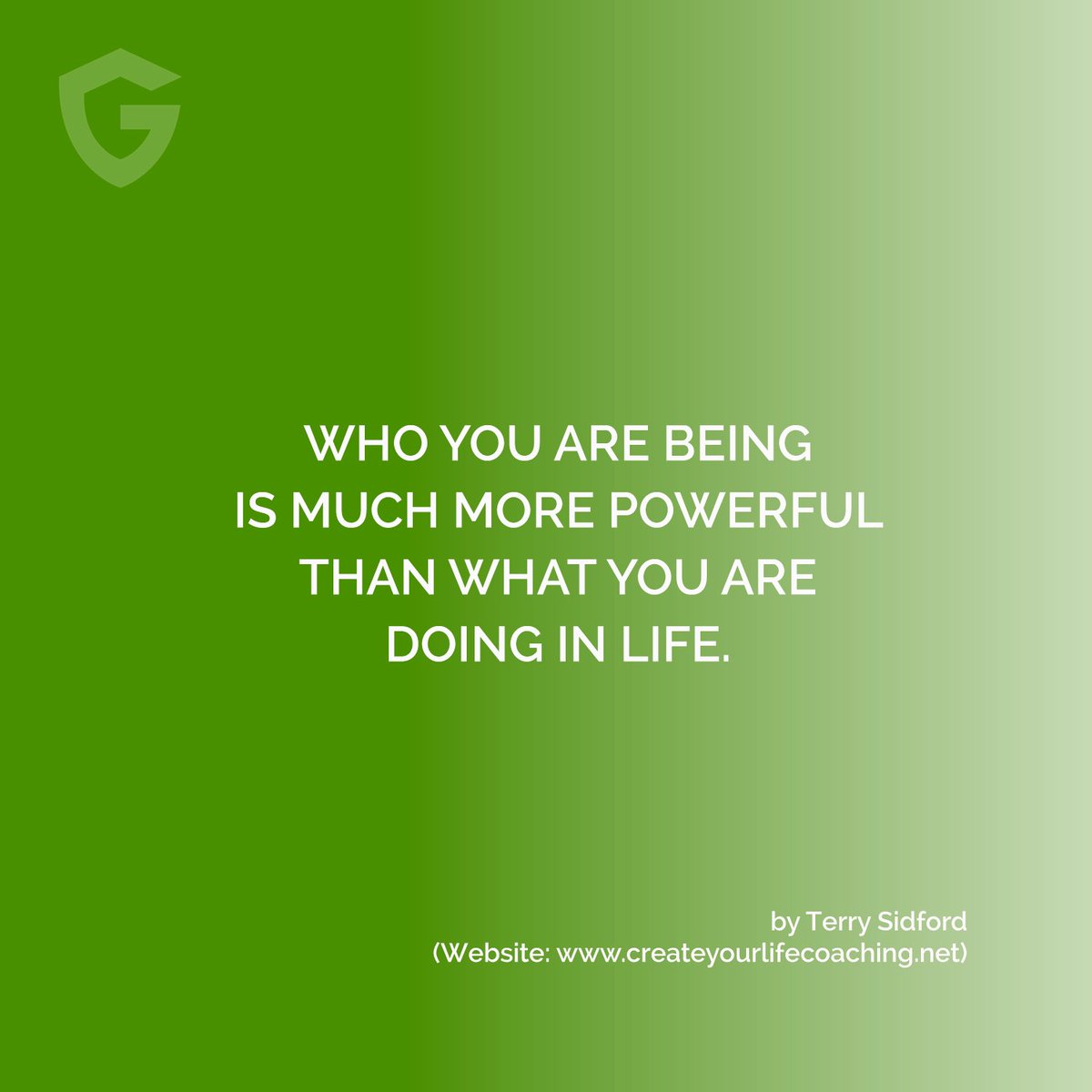 GreatHealthG's tweet photo. Who you are becoming is more important than what you do in life. So, believe in yourself, trust your own instincts, persist &amp; everything will work out. #Mindset #TerrySidford https://t.co/wWOyn7rnNA