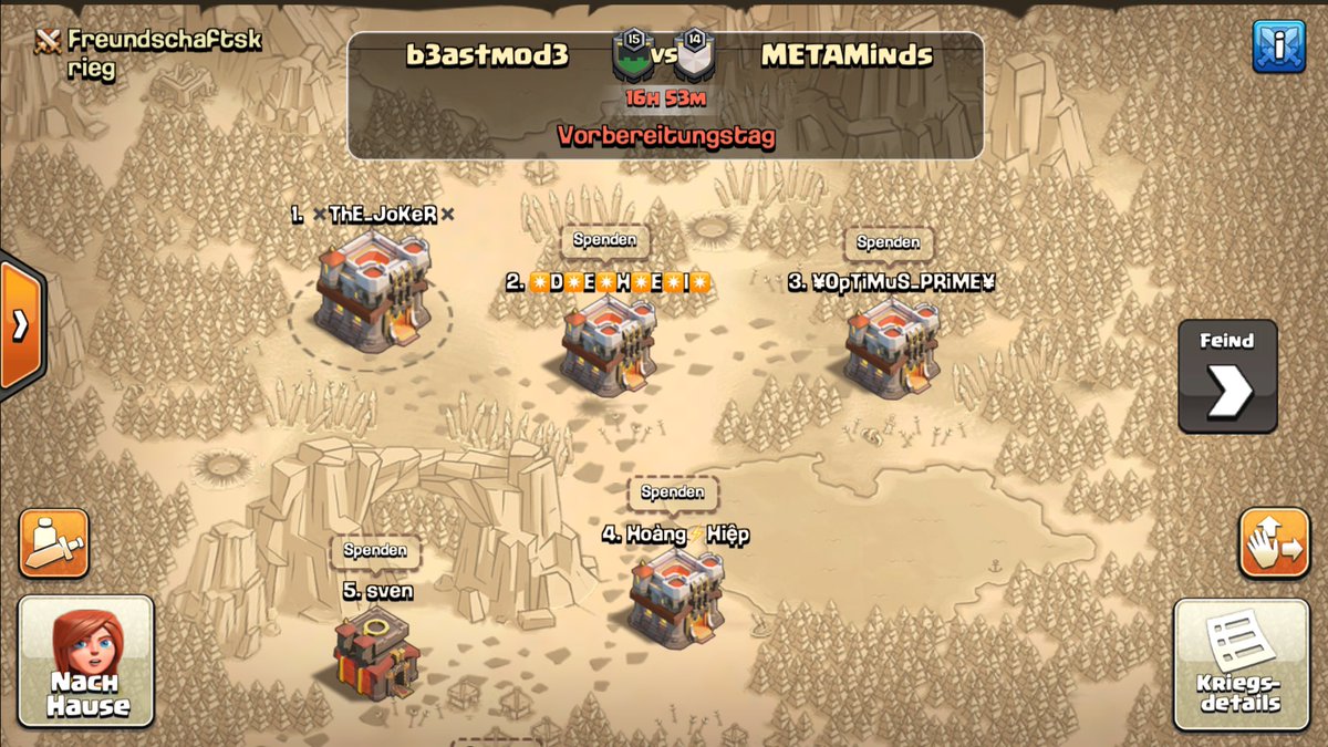 ⚒MLCW⚒ Match Nr. 3 vs. <a href="/MindsMeta/">METAMinds</a> we wish you Good Luck Guys 🍀🤝 <a href="/B3astmod3_coc/">B3astmod3</a> we show that we spit Fire 🔥🐲🔥 load your #b3astmod3 ▪️◾️◼️🐉 BD 4/10/16 <a href="/MinerLeagueCW/">MLCW</a>