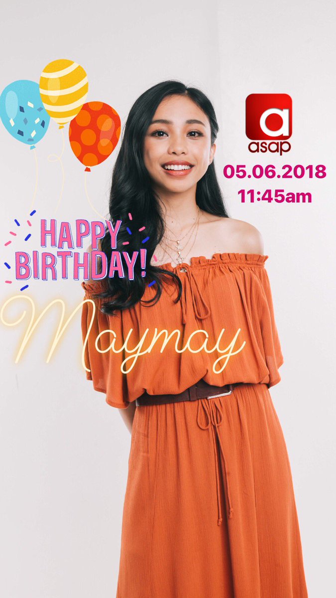 ASAPOfficial's tweet photo. BIG birthday celebration for our BIG winner Maymay Entrata! Catch her fun, fierce and fab bday performance this Sunday! ##ASAPMayPaFiesta 🎉 https://t.co/C4k2s3xBuW