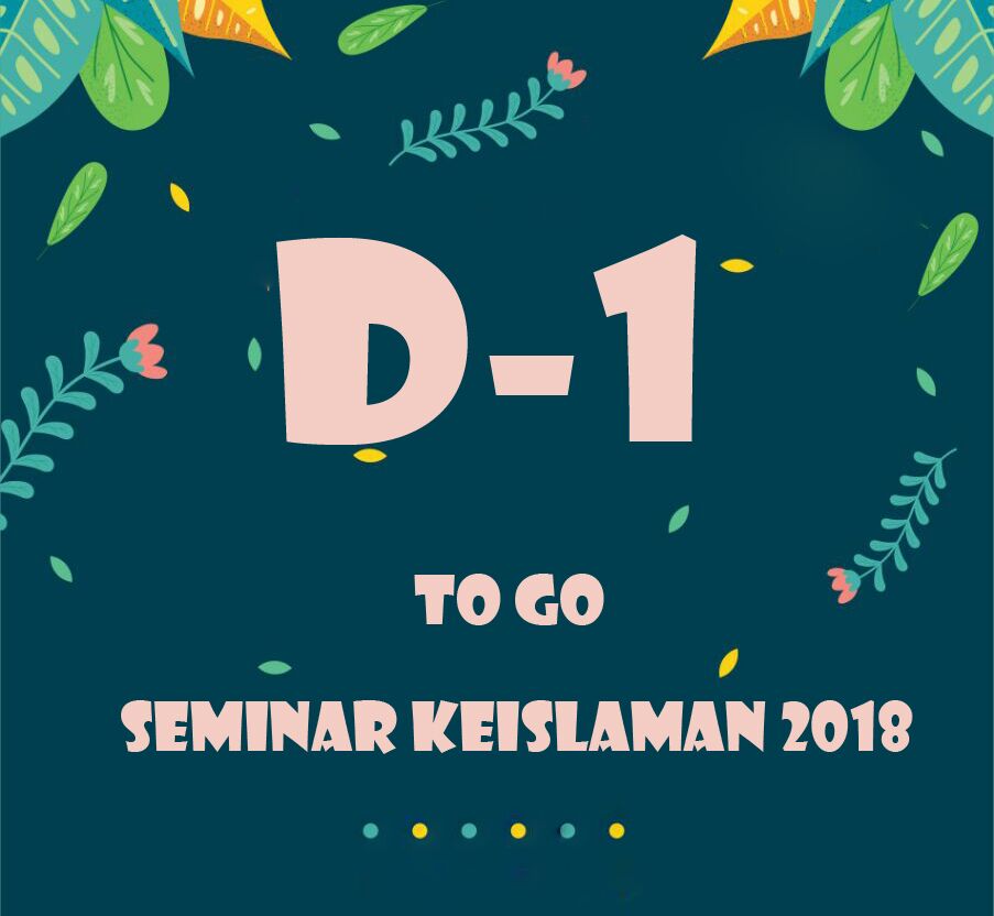 Acara Seminar Keislaman 2018 tinggal sebentar lagi. Daftar diri anda segara untuk mengikuti acara tersebut. We’ve something special today!

SPECIAL PROMO !!!
Buy 1 ticket= 20 K
Buy 2 ticket= 30 K

ONLY FOR TODAY @ 08.00 AM - 12.00 PM

For further info :
WA : 089 601 391 006