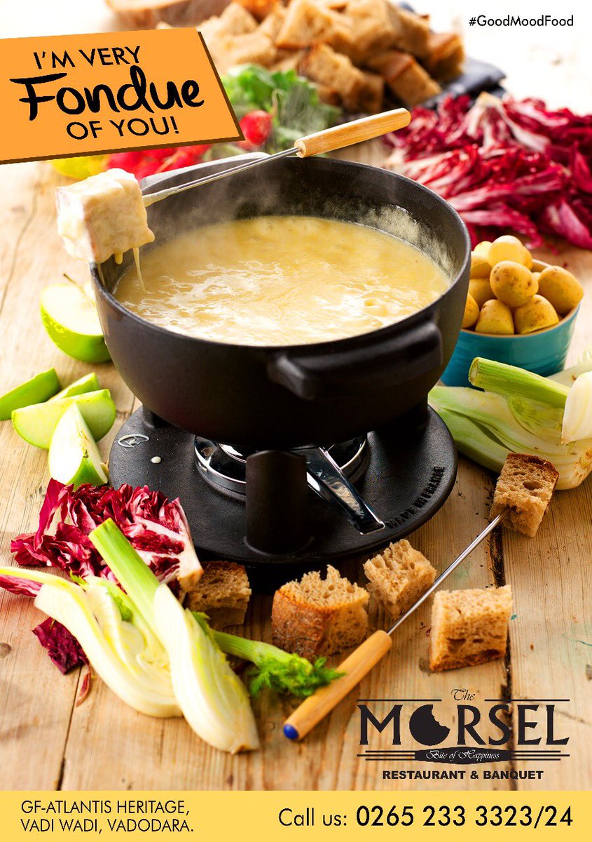 Morsel_Balis's tweet photo. Fondue lovers, we are waiting for you! Come soon! 

#Food #Vadodara #Restaurant #Multicuisine #Fondue #Cheese #Chocolate #Veggies #morsel https://t.co/EgzlEyNKTB