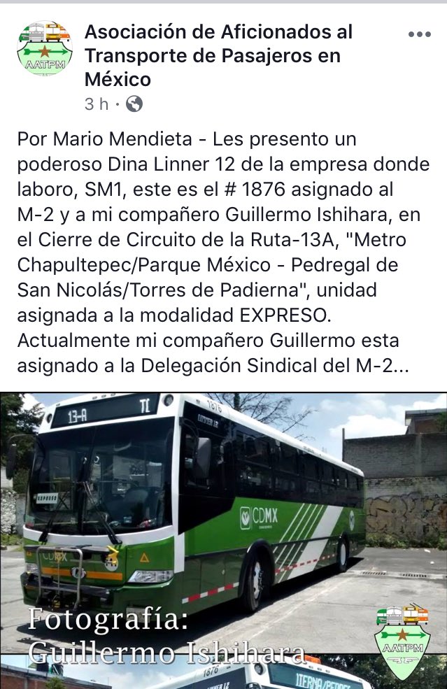 ClaudiaG_DINA's tweet photo. La Asociación de Aficionados al Transporte de Pasajeros en México comparte fotos de unidades icónicas de autobuses en su página de Face https://t.co/vF91qiRZwc
Hoy compartieron esta postal del poderoso #Linner12 de @DINAmx que se encuentra en servicio en @SistemaM1CDMX https://t.co/svhv2yz56W