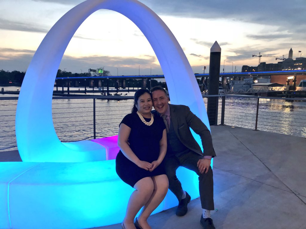 DCMichaelA's tweet photo. Thanks to my amazing wife for the incredible #DateNight @dcdelmar on the @TheWharfDC!  She planned tonight to celebrate “Michael Akin Day” (per DC Council in 2011) ❤️ But, let’s be clear, at 36-wks pregnant...today &amp; EVERYday should be #MyWifeIsARockstar Day.  #BecauseSheIs 😍 https://t.co/OXbWuollTo