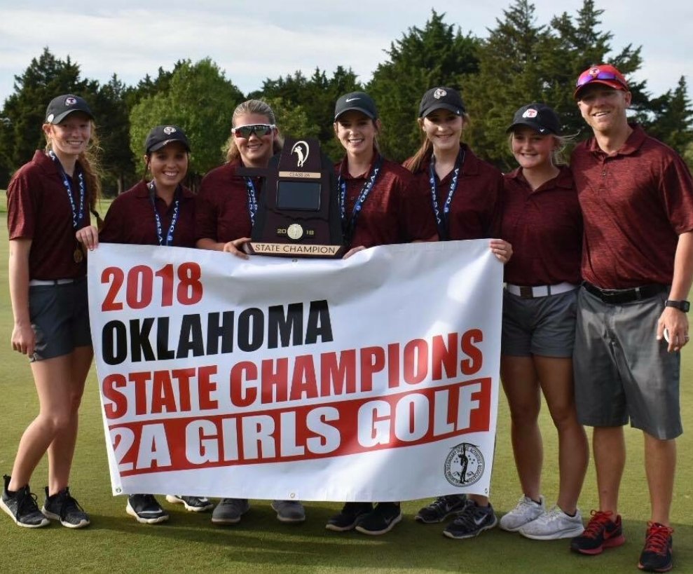 JeremyOBThomas's tweet photo. #Texoma with a pair of Lady Indians golf teams winning State today! 

Plainview repeats as 4A State Champions with a 16-stroke victory.

Tishomingo claims the 2A title by 29 strokes.

Congratulations! https://t.co/3AcbW2Xk3d