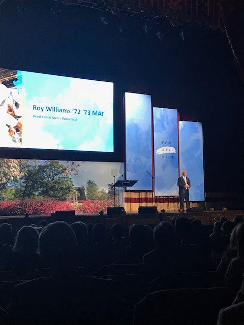 TheRamsClub's tweet photo. Taking a detour from the #TarHeelTour to assist in announcing the Campaign for Carolina to Atlanta area supporters! #forallkind https://t.co/ZVkwrWKvLL