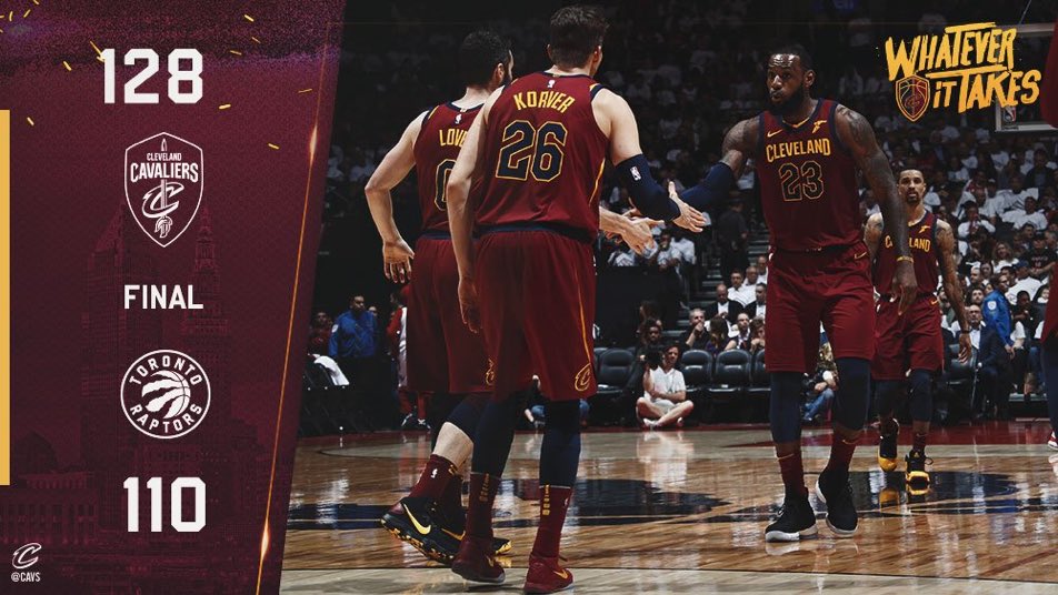 ForwardMileNBA's tweet photo. The @Raptors struggles against @KingJames continue as the @cavs take both games in Toronto and now lead the series 2-0 heading home #AllForOne #WeTheNorth #NBA https://t.co/qqw8G9hQPF