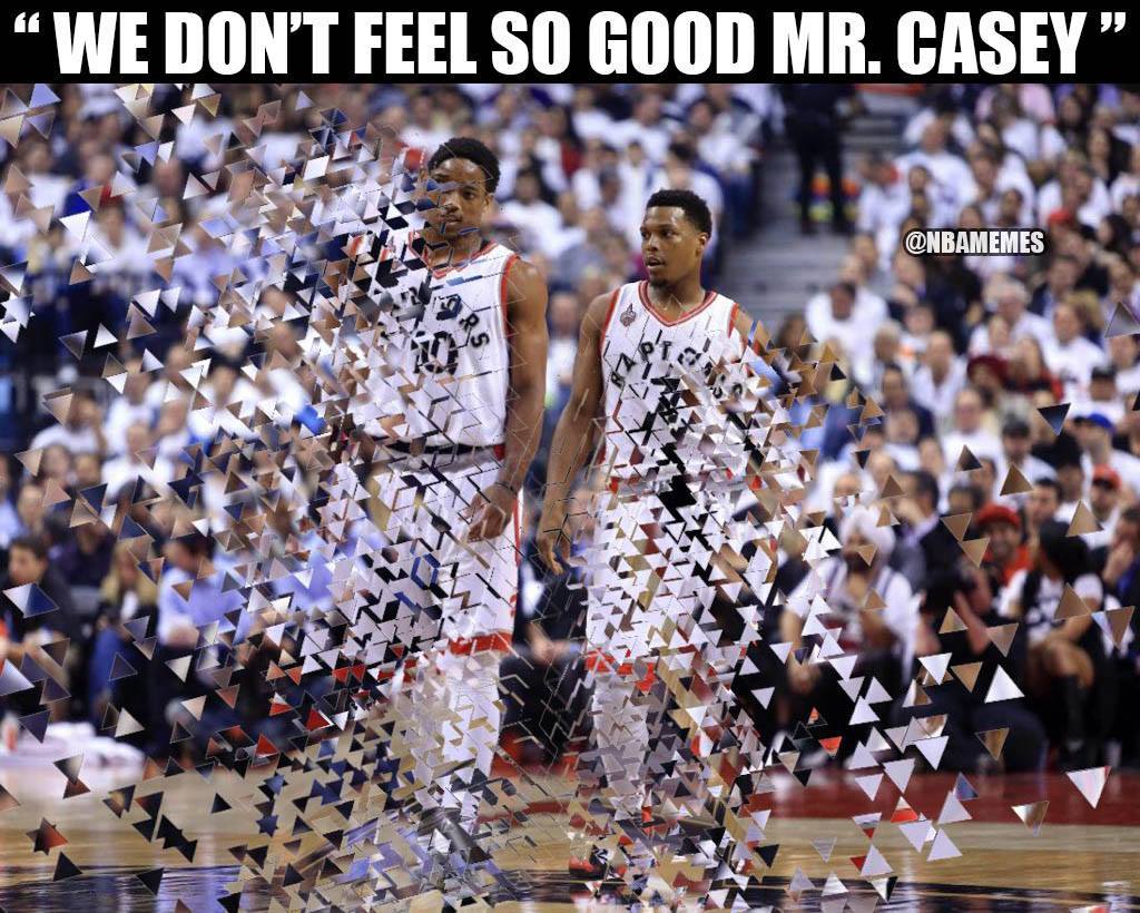 NBAMemes's tweet photo. Raptors after going down 2-0. https://t.co/TDioRe5Q3s