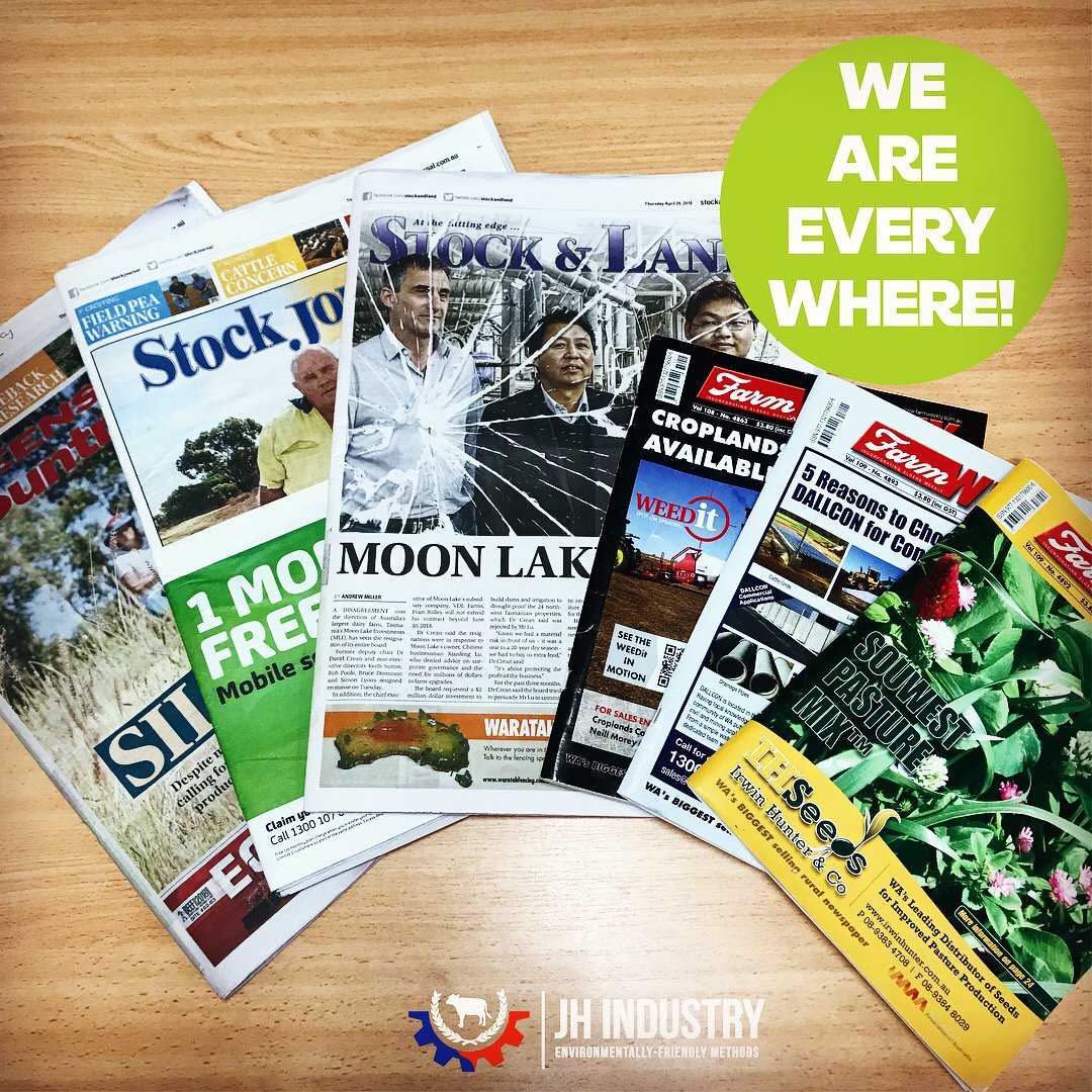 farmer2farmerAU's tweet photo. Hi Guys! Now we are on the newspaper in every states of Australia👍🏻😁 Please check us out! @farmweekly @stockandland @qclnews and @stockjournal
.
.
#likeforlike #farmlife #perth #briabane #adelaide #sydney #melbourne #agriculture #agriculturelife #newspaper #magazine https://t.co/ubznBCNw8X