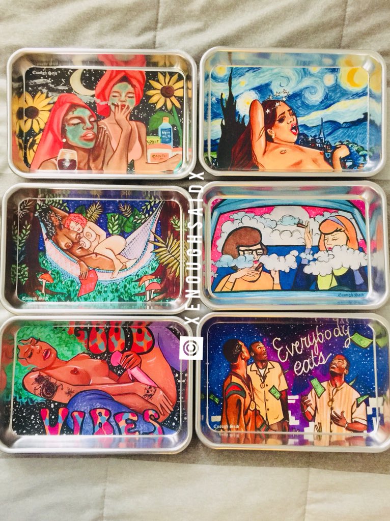 xEnoughSaidx's tweet image. My artwork on rolling trays &amp;gt;&amp;gt;&amp;gt;&amp;gt; 👀😩🔥