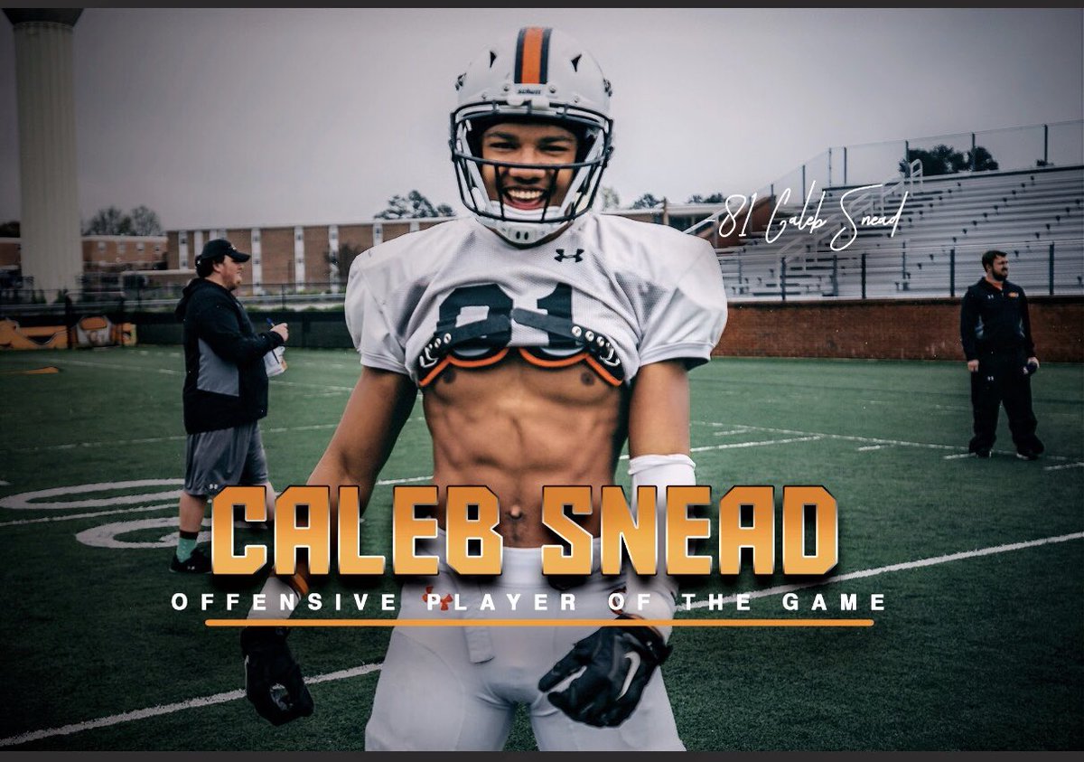 hhspioneersfb's tweet photo. Congratulations to Heritage Alum Caleb Snead for being named the Offensive player of the 2018 Spring Game at Campbell University! Proud of You! #TOGETHER https://t.co/JiuZkA9pmc