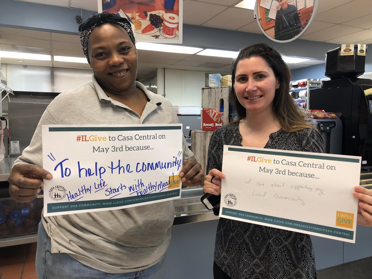 casacentral's tweet photo. You still have 4.5 hours to donate! A great opportunity to #GiveBack and support the ones who really need it. Our staff shared why they are donating! Donate here: https://t.co/E7ANltgTDd
#ILGiveCommunity #IWillGive #Supportyourcommunity #Chicago #Illinois https://t.co/qBOekr2t0N
