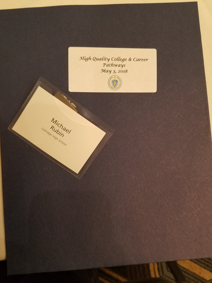 UxbHSPrincipal's tweet photo. UHS one of only four schools to earn a @MASchoolsK12 Innovation Pathway designation! Loved sharing our hard work at today's symposium as part of this panel! @UxyGuidance @MSmutok @RichDrolet @Uxbridgesupt #SpartanPride https://t.co/b1cRvndqSv