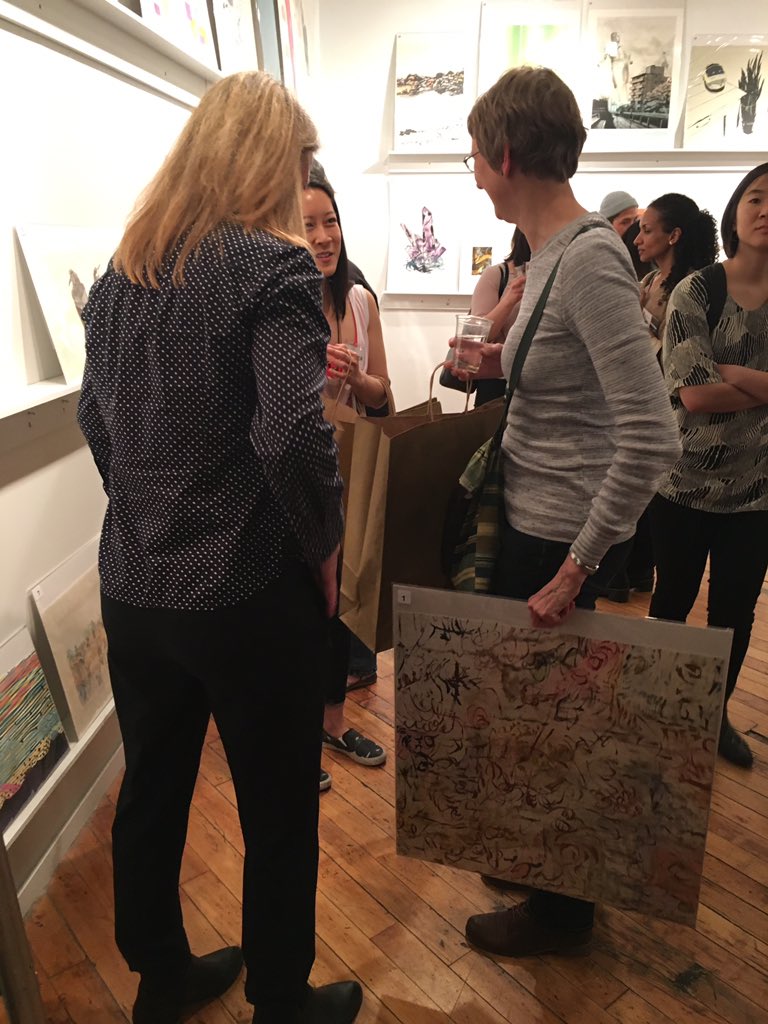 openstudioTO's tweet photo. Lots of happy buyers going home with beautiful original prints tonight at #MembersInk2018 https://t.co/Zia7GdLEQu